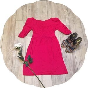 Juicy Couture Quarter Sleeve Pink Dress